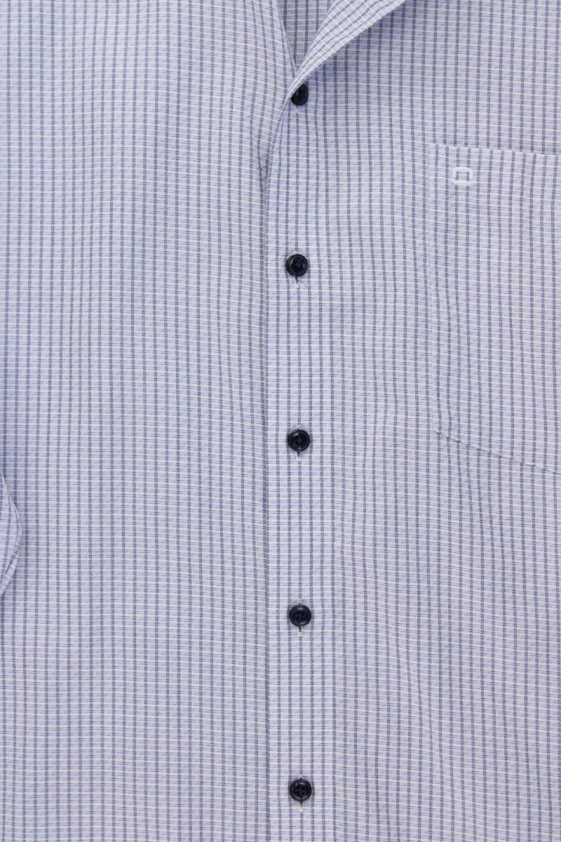 Olymp Langarmhemd für Herren Gr. Hemdgröße 43 blau aus Baumwolle