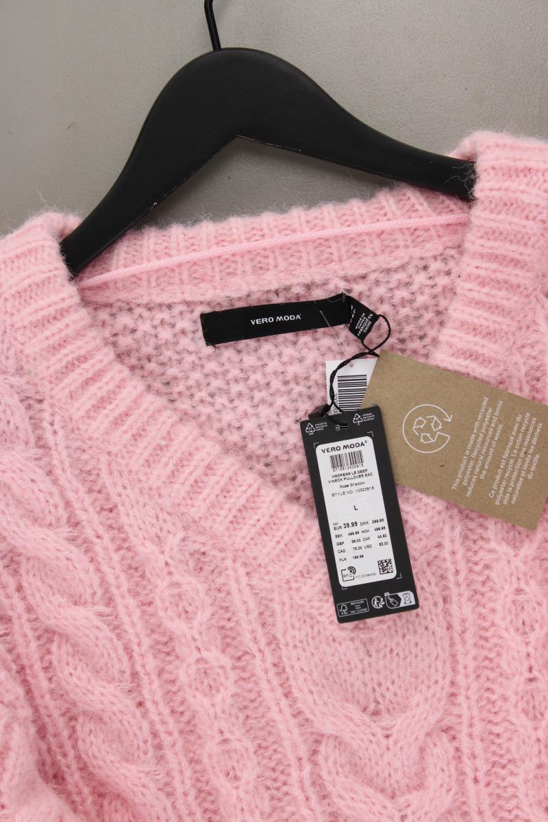 Second Hand Outfit Größe L mit Zopfpullover in Gr. L und Halskette