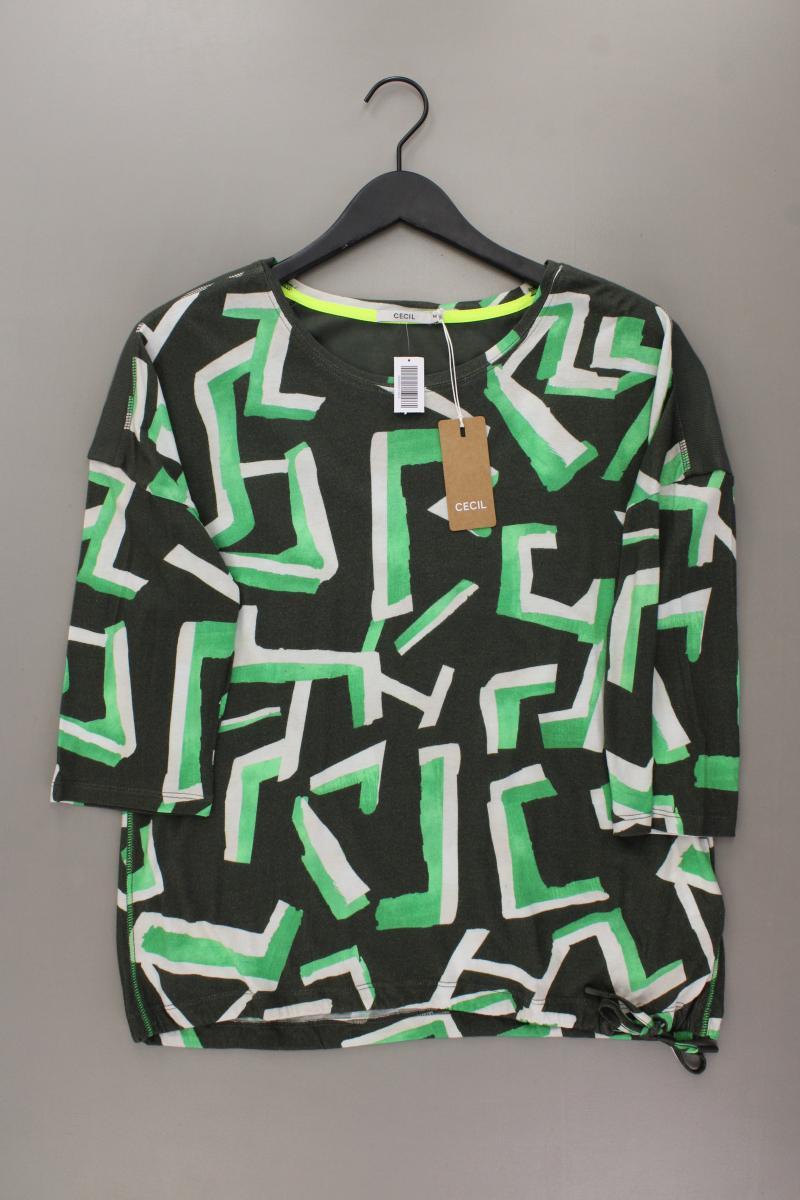 Cecil Printshirt Gr. M geometrisches Muster neu mit Etikett 3/4 Ärmel grün