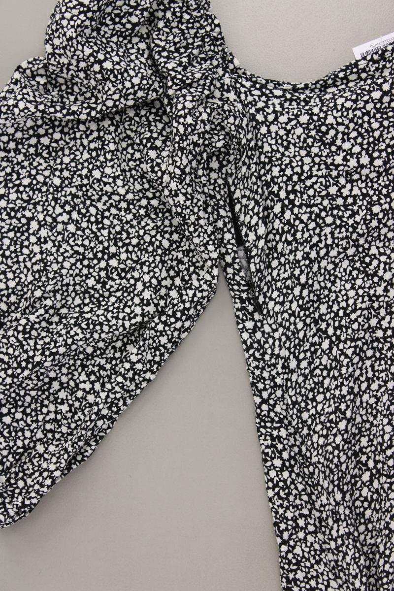 Pull&Bear Midikleid Gr. XS 3/4 Ärmel mit Carmen-Ausschnitt grau aus Polyester