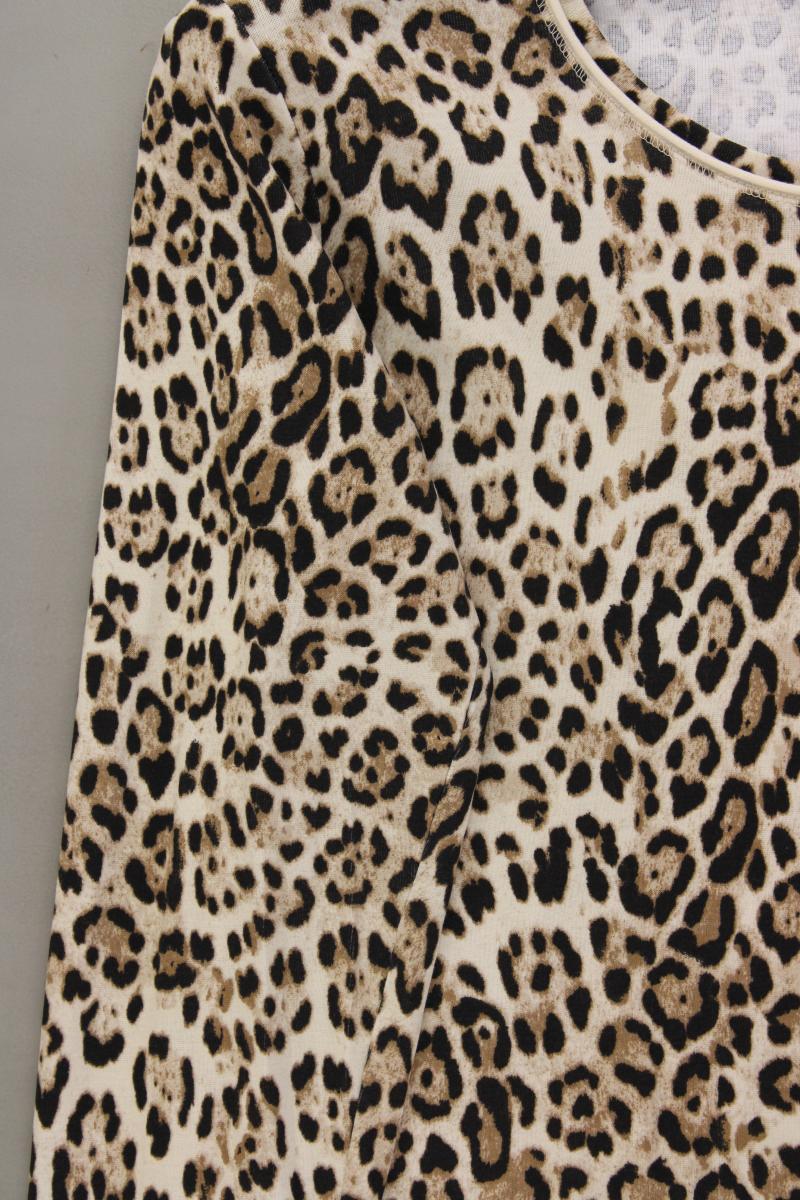 olsen Longsleeve-Shirt Gr. 42 mit Tierdruck Langarm braun