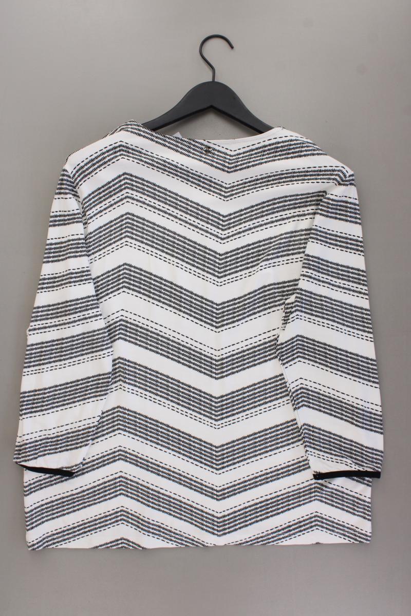 Bonita Printshirt Gr. L geometrisches Muster Langarm schwarz aus Viskose