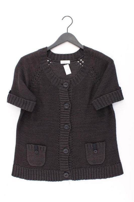 Bonita Strickjacke Gr. L Kurzarm braun aus Polyacryl