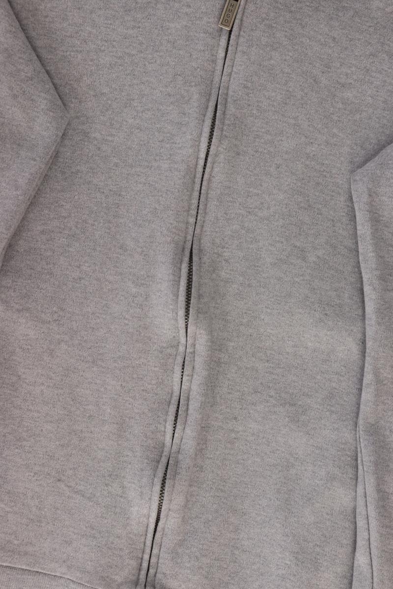 Hugo Boss Sweatjacke für Herren Gr. XL Langarm grau aus Baumwolle