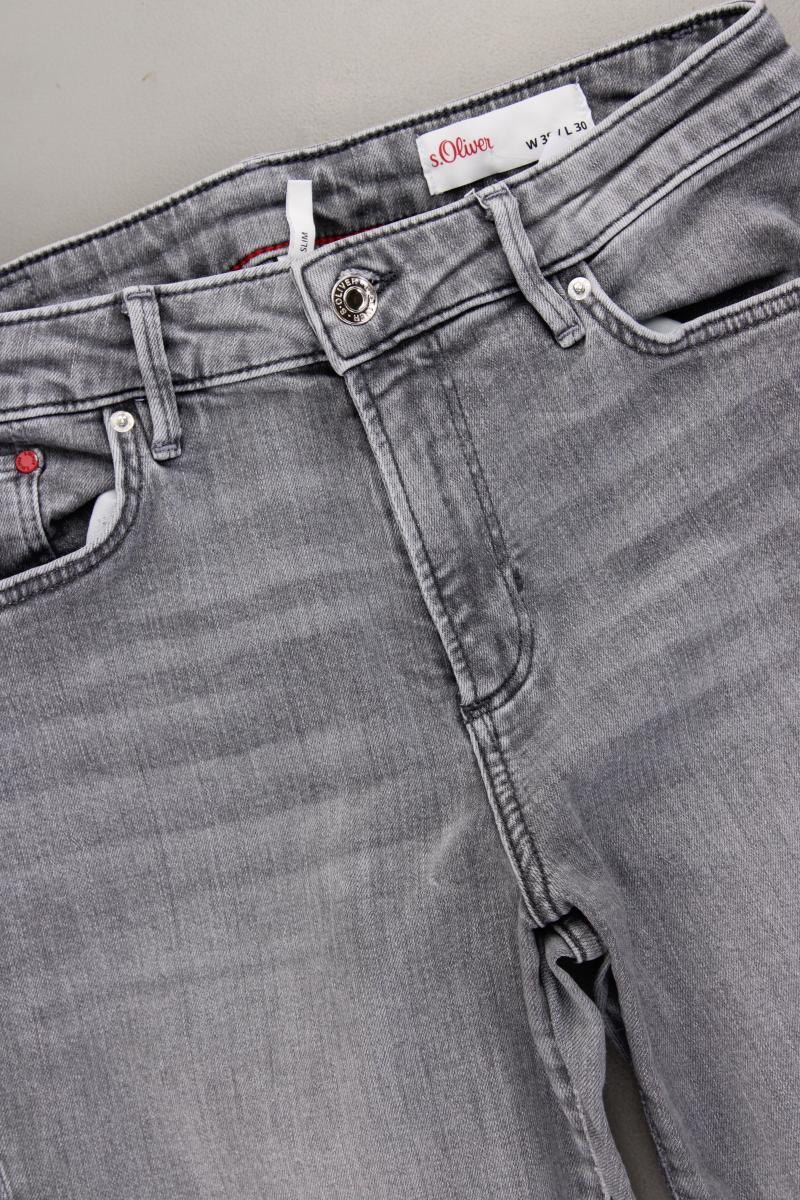 s.Oliver Straight Jeans Gr. 38/L30 grau aus Baumwolle