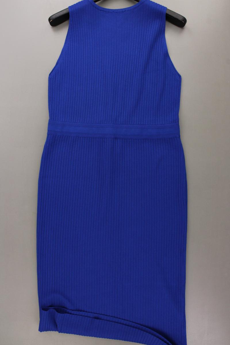 Zero Strickkleid Gr. 44 Ärmellos blau aus Viskose