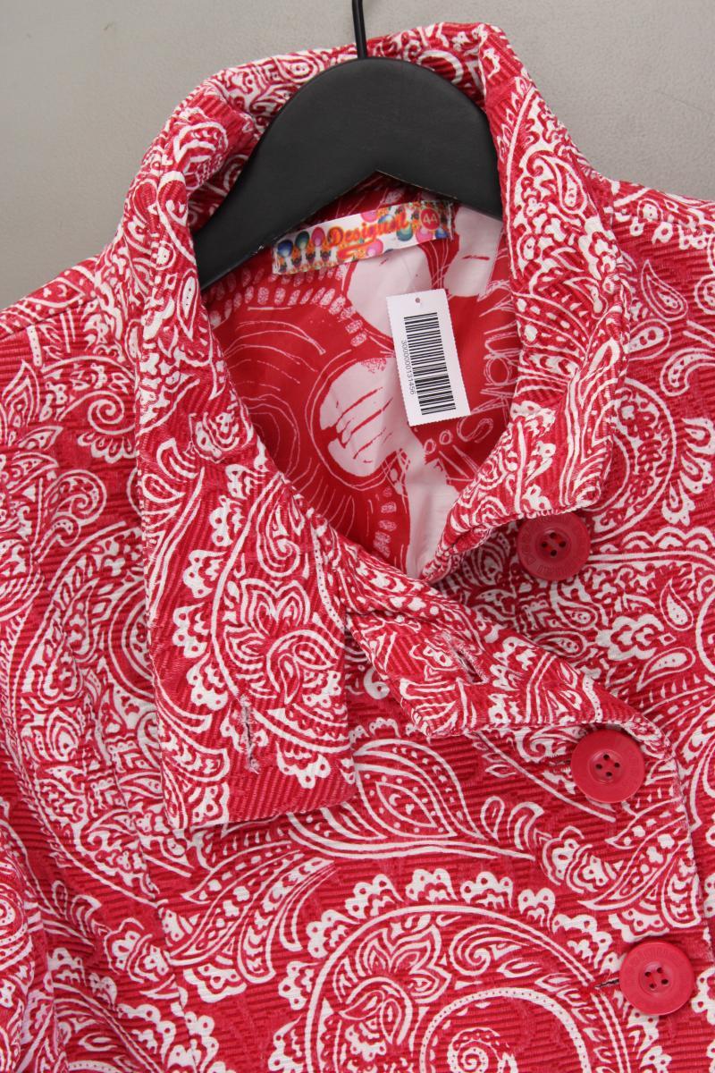 Desigual Slim Jacke Gr. 44 rot aus Polyester