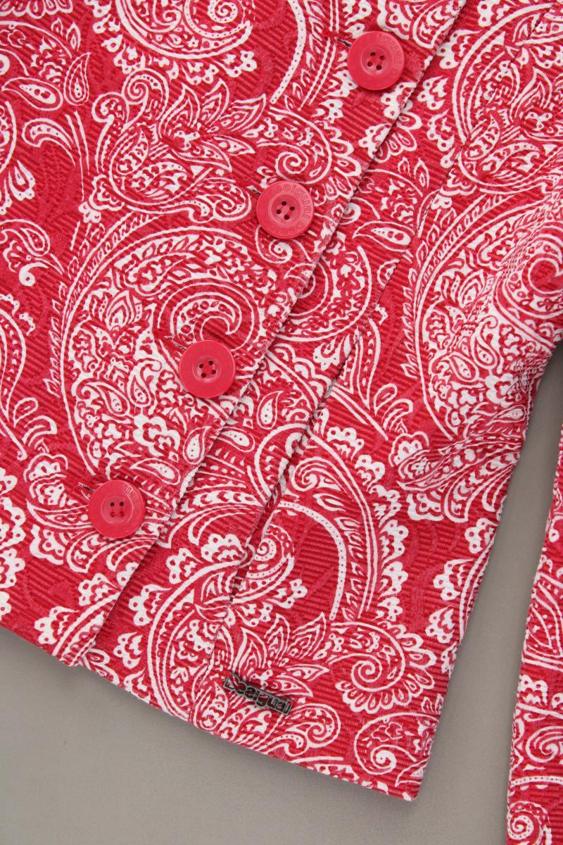 Desigual Slim Jacke Gr. 44 rot aus Polyester