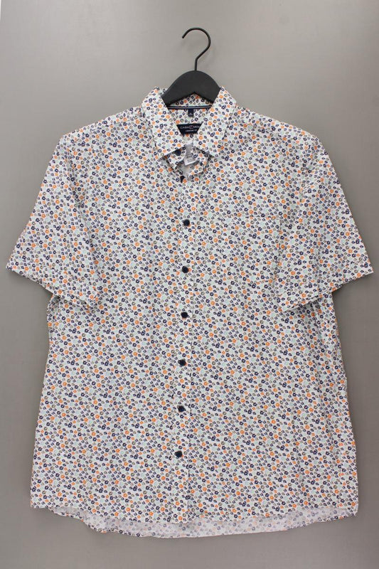 Casa Moda Kurzarmhemd für Herren Gr. Hemdgröße 43/44 mit Blumenmuster mehrfarbig