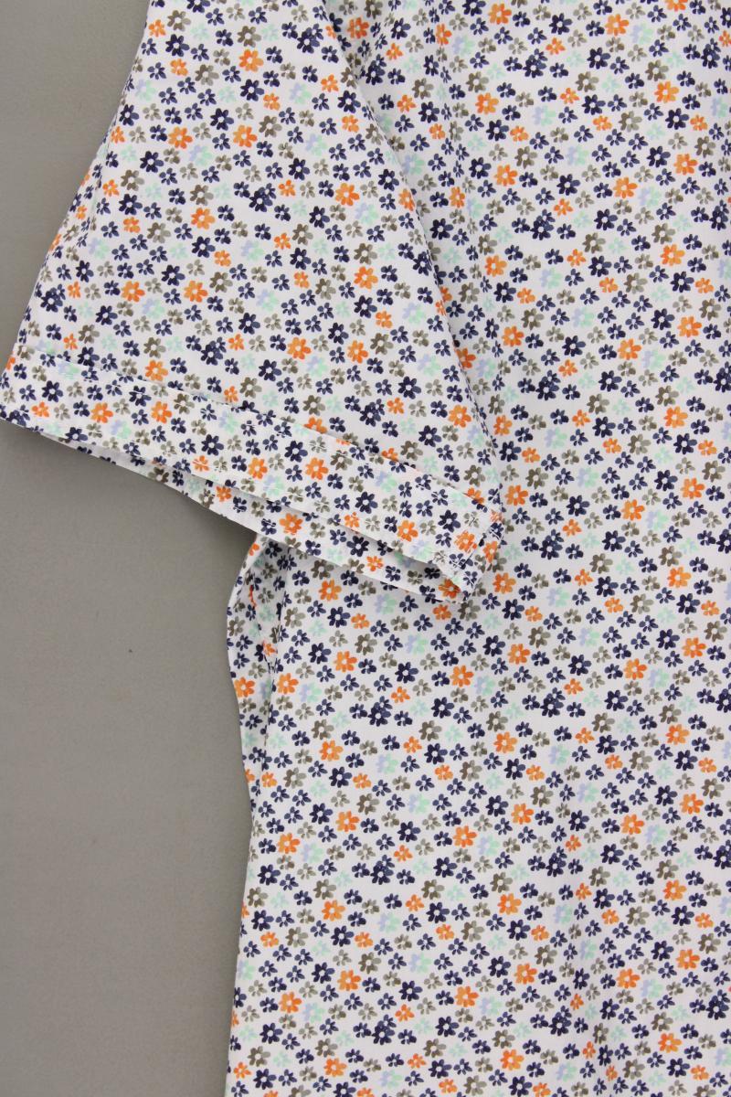 Casa Moda Kurzarmhemd für Herren Gr. Hemdgröße 43/44 mit Blumenmuster mehrfarbig