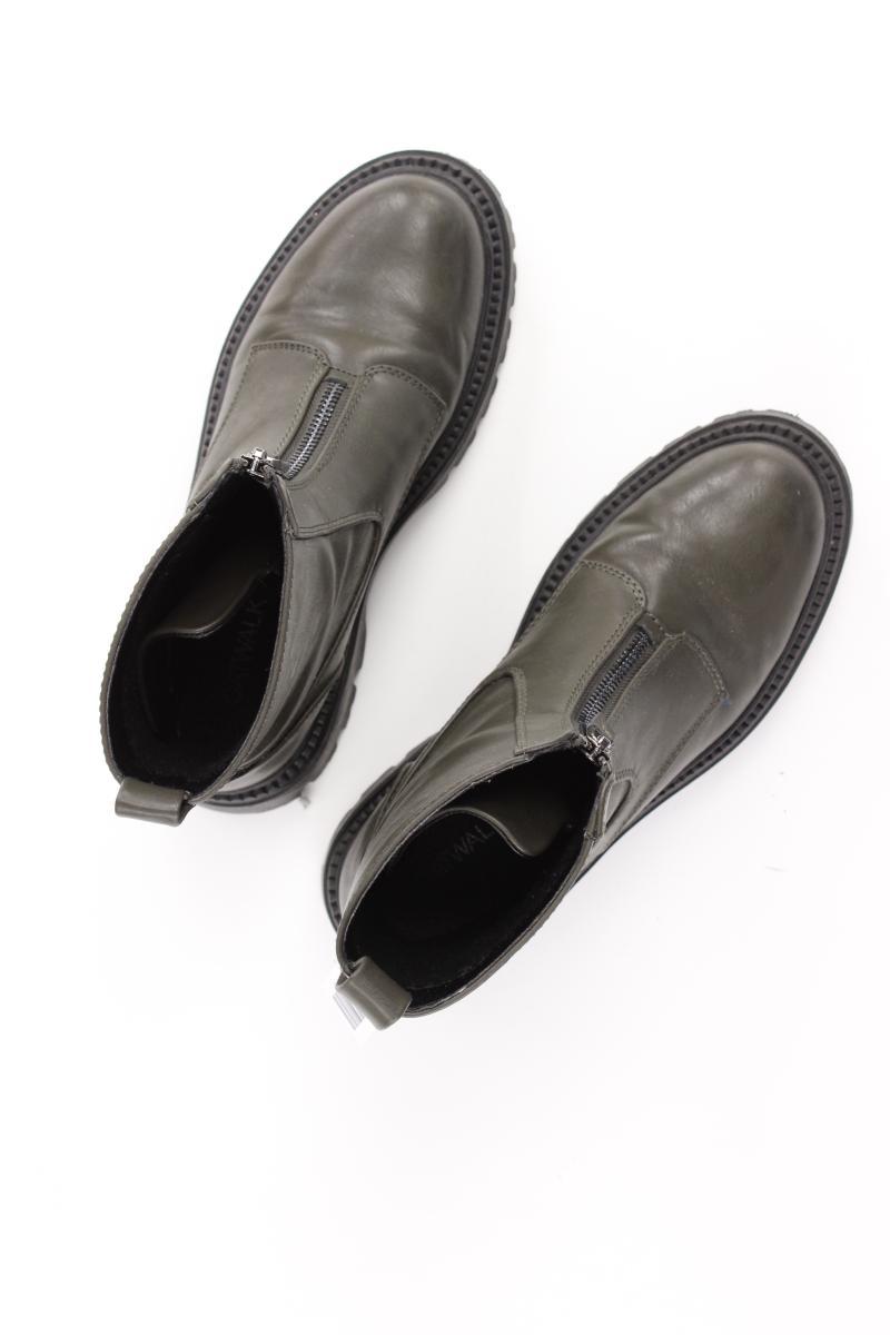 Catwalk Stiefeletten Gr. 37 olivgrün aus Kunstleder