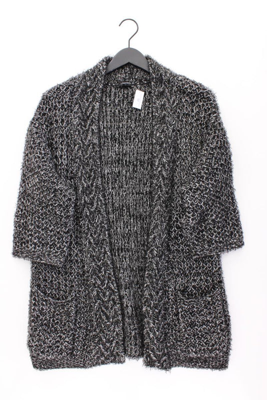 More&More Strickjacke Gr. 36 3/4 Ärmel grau aus Polyamid