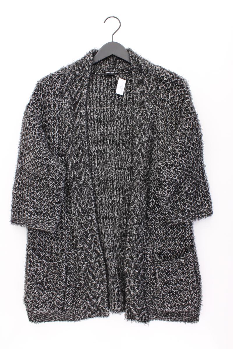 More&More Strickjacke Gr. 36 3/4 Ärmel grau aus Polyamid