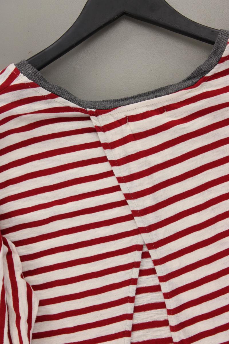 Zara Ringelshirt Gr. M gestreift 3/4 Ärmel rot aus Baumwolle