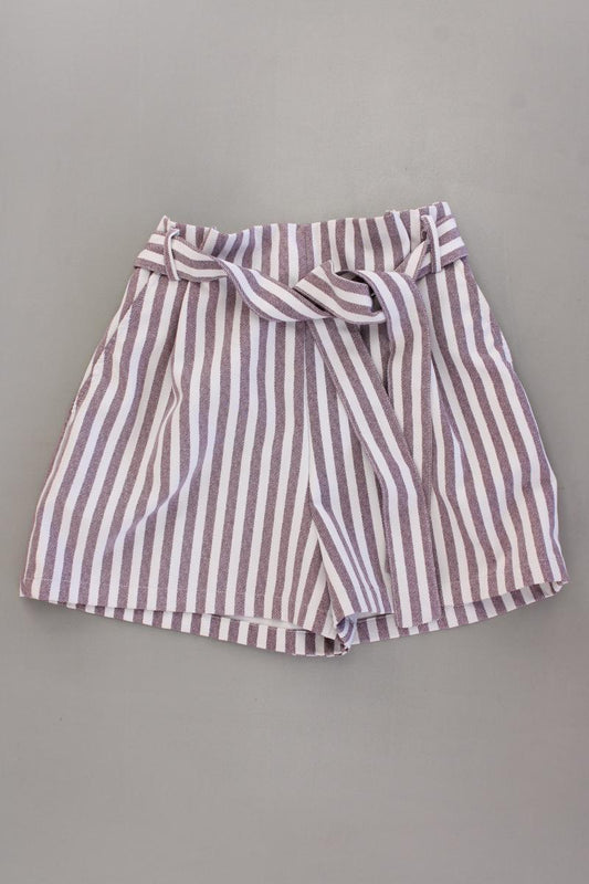 Pull&Bear Shorts Gr. S gestreift lila aus Polyester