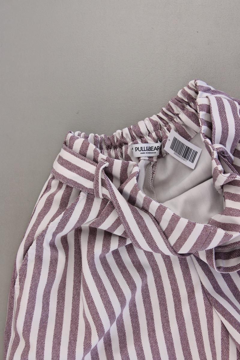 Pull&Bear Shorts Gr. S gestreift lila aus Polyester