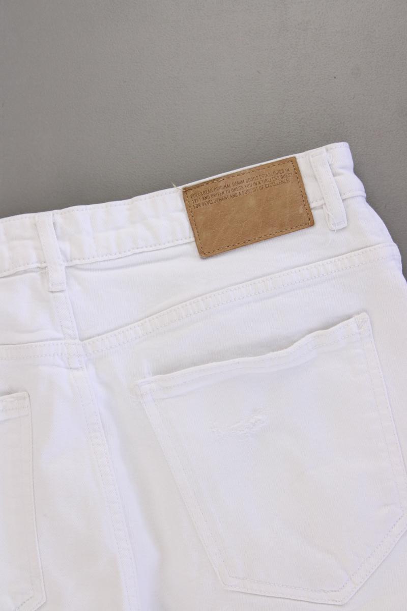 Pull&Bear Shorts für Herren Gr. W32 weiß aus Baumwolle