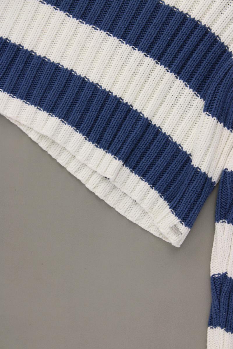 Pull&Bear Cropped Pullover Gr. XS gestreift blau