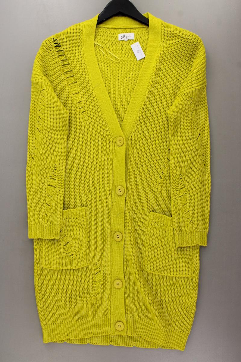 Reserved Strickjacke Gr. S Langarm gelb aus Polyacryl