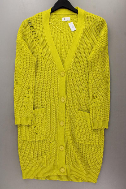 Reserved Strickjacke Gr. S Langarm gelb aus Polyacryl