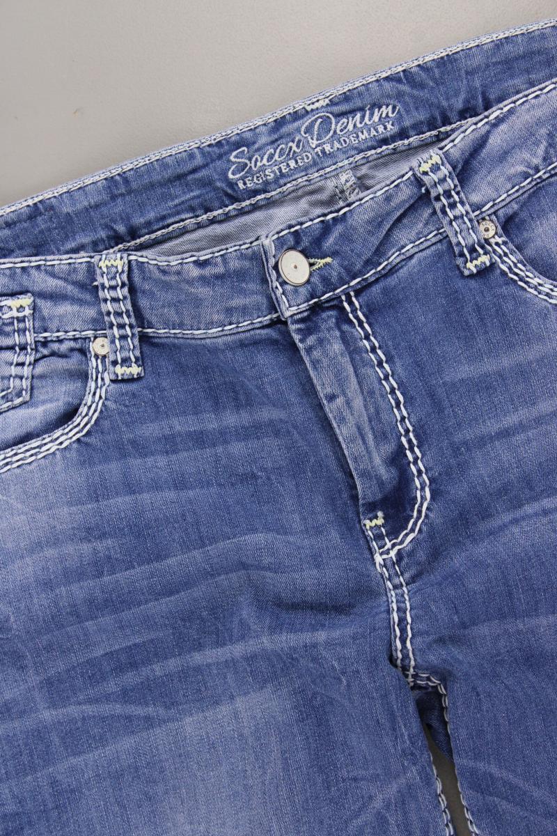 Soccx Straight Jeans für Herren Gr. W34/L34 blau aus Baumwolle