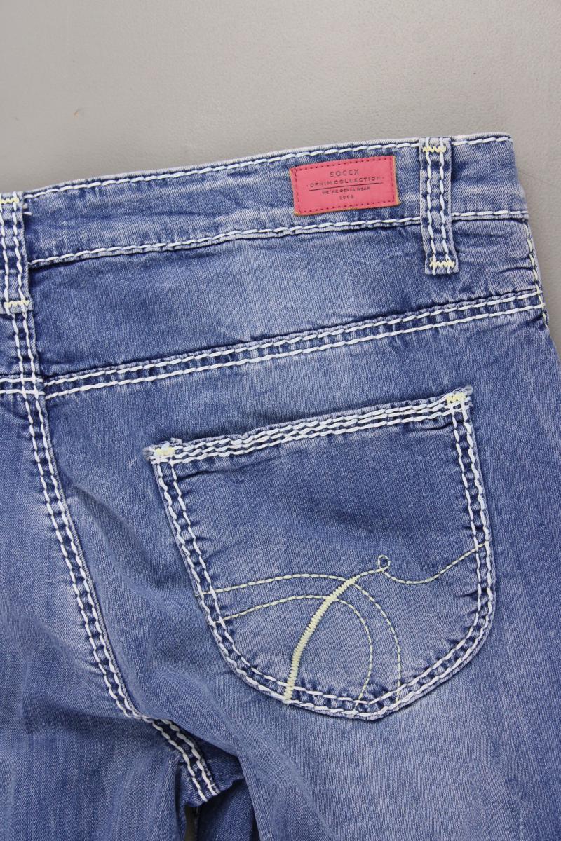 Soccx Straight Jeans für Herren Gr. W34/L34 blau aus Baumwolle