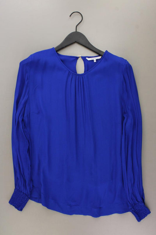 Xandres Langarmbluse Gr. 42 blau aus Viskose