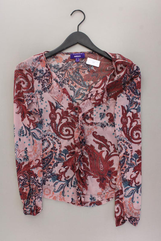 Mexx Y2K Bluse Gr. XS mit Paisleymuster Langarm Vintage rosa