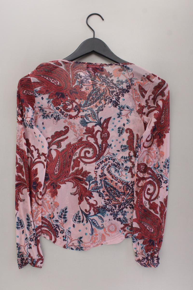 Mexx Y2K Bluse Gr. XS mit Paisleymuster Langarm Vintage rosa