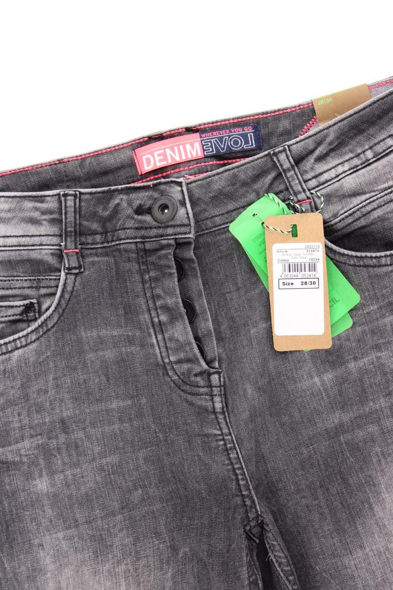 Cecil Straight Jeans Gr. W28/L30 neu mit Etikett grau aus Baumwolle
