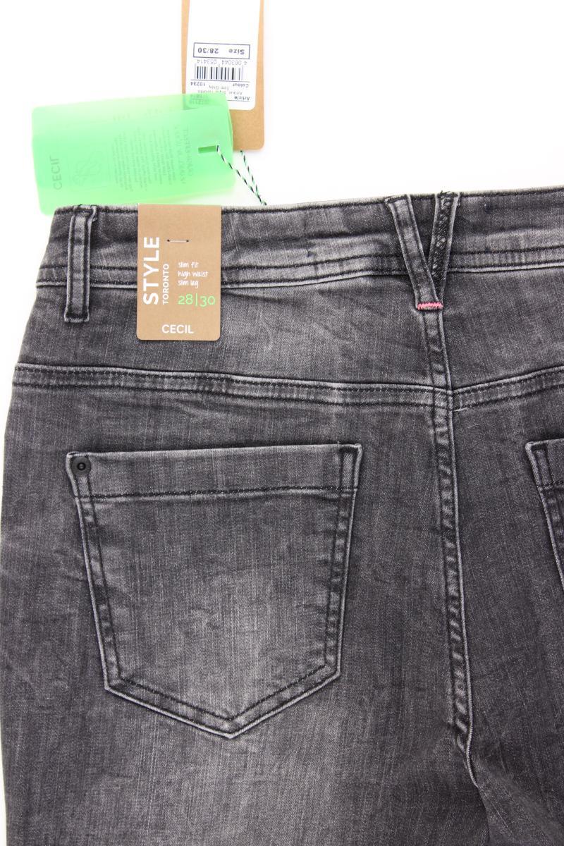 Cecil Straight Jeans Gr. W28/L30 neu mit Etikett grau aus Baumwolle