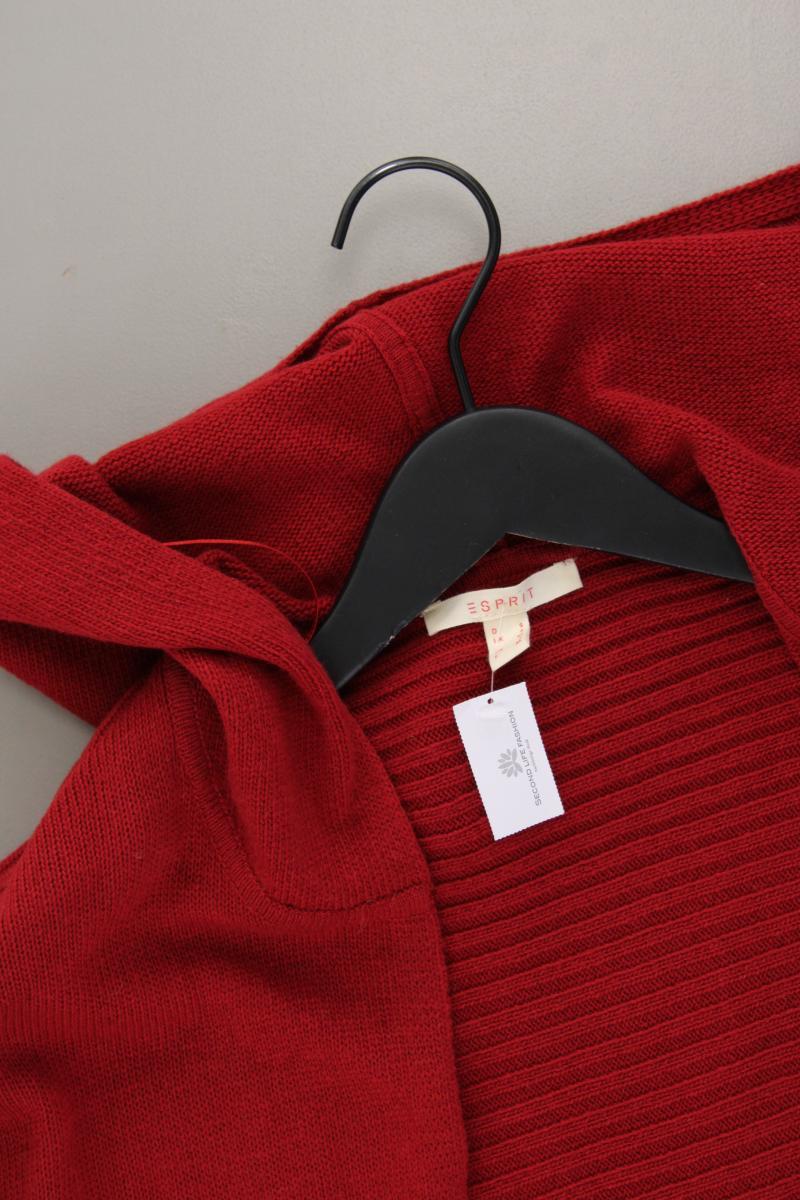 Esprit Strickjacke Gr. S Langarm rot aus Polyacryl