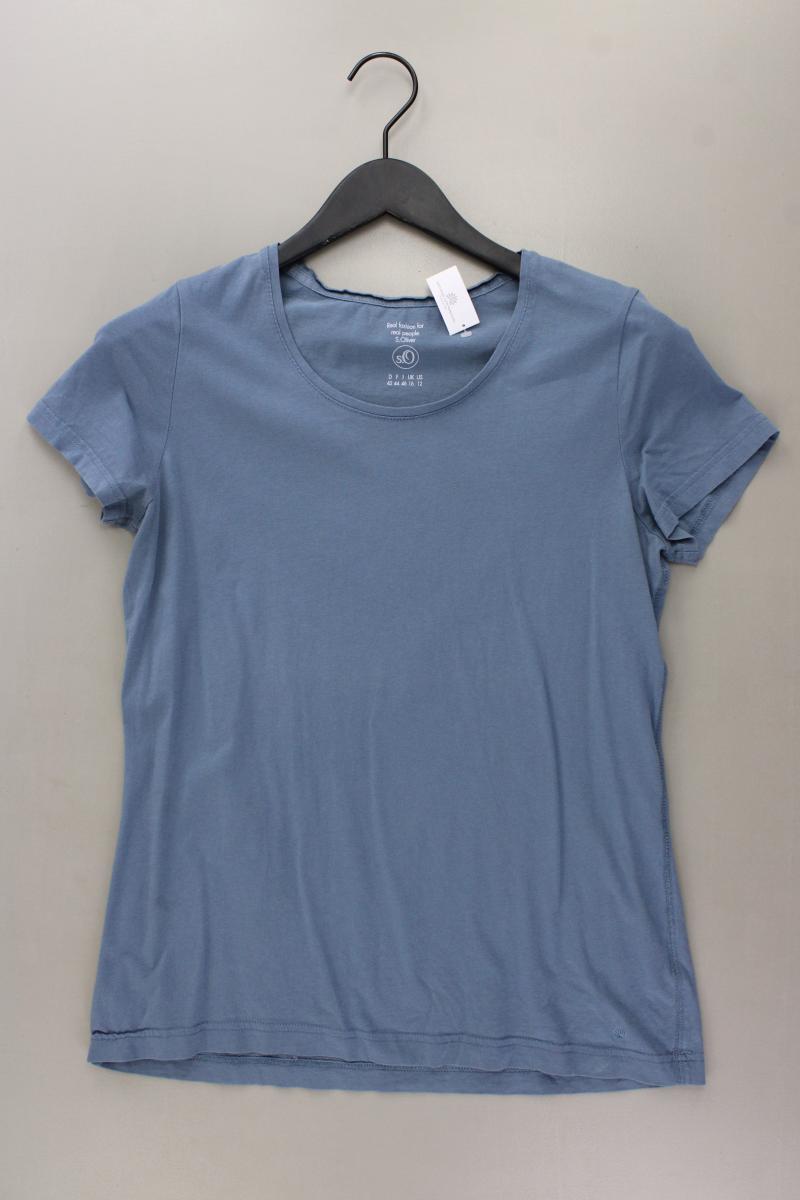 s.Oliver T-Shirt Gr. 42 Kurzarm blau