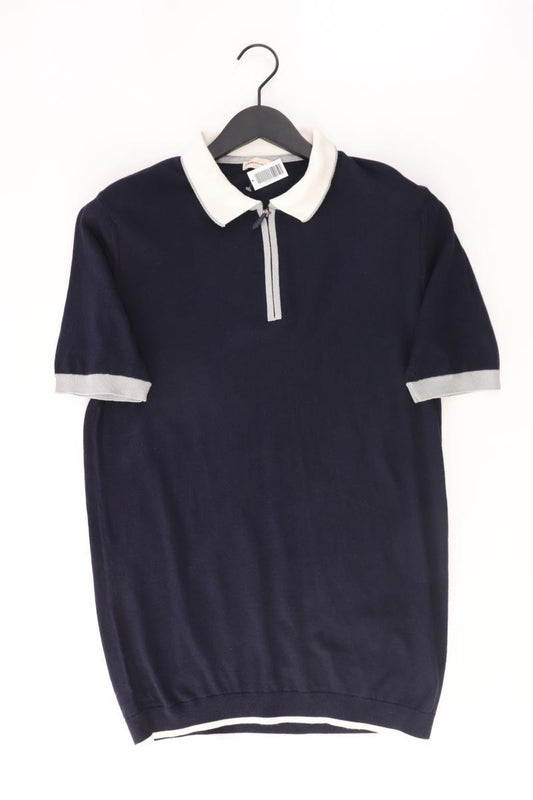 Altinyildiz Classics Poloshirt für Herren Gr. L Kurzarm blau aus Baumwolle