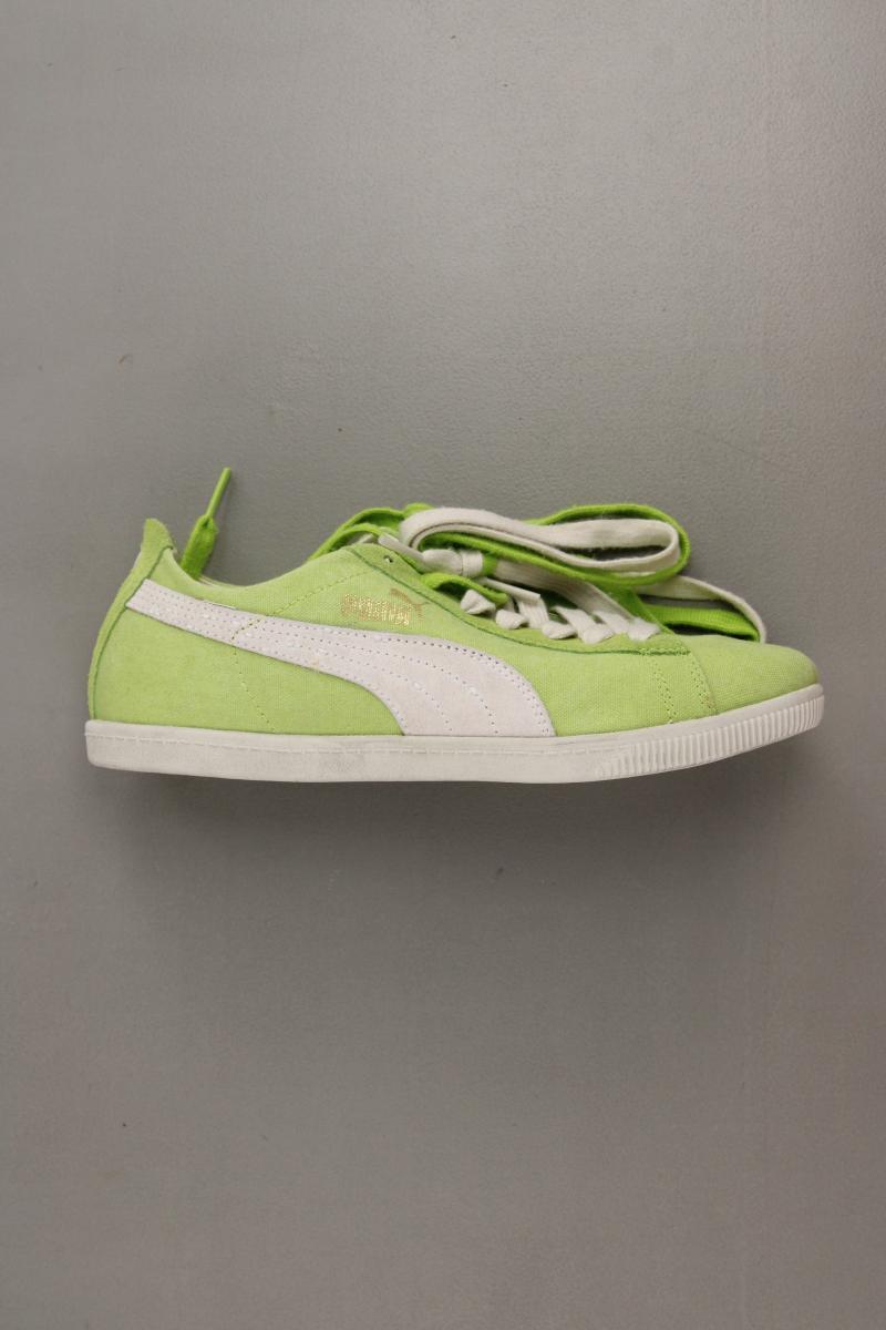 Puma Glyde Canvas Washed Low Sneaker Gr. 38 neuwertig grün aus Leder