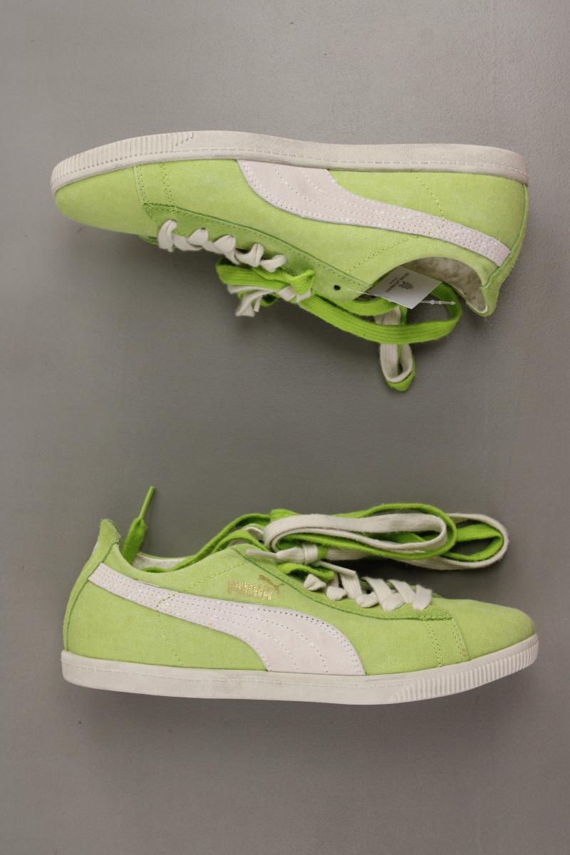 Puma Glyde Canvas Washed Low Sneaker Gr. 38 neuwertig grün aus Leder