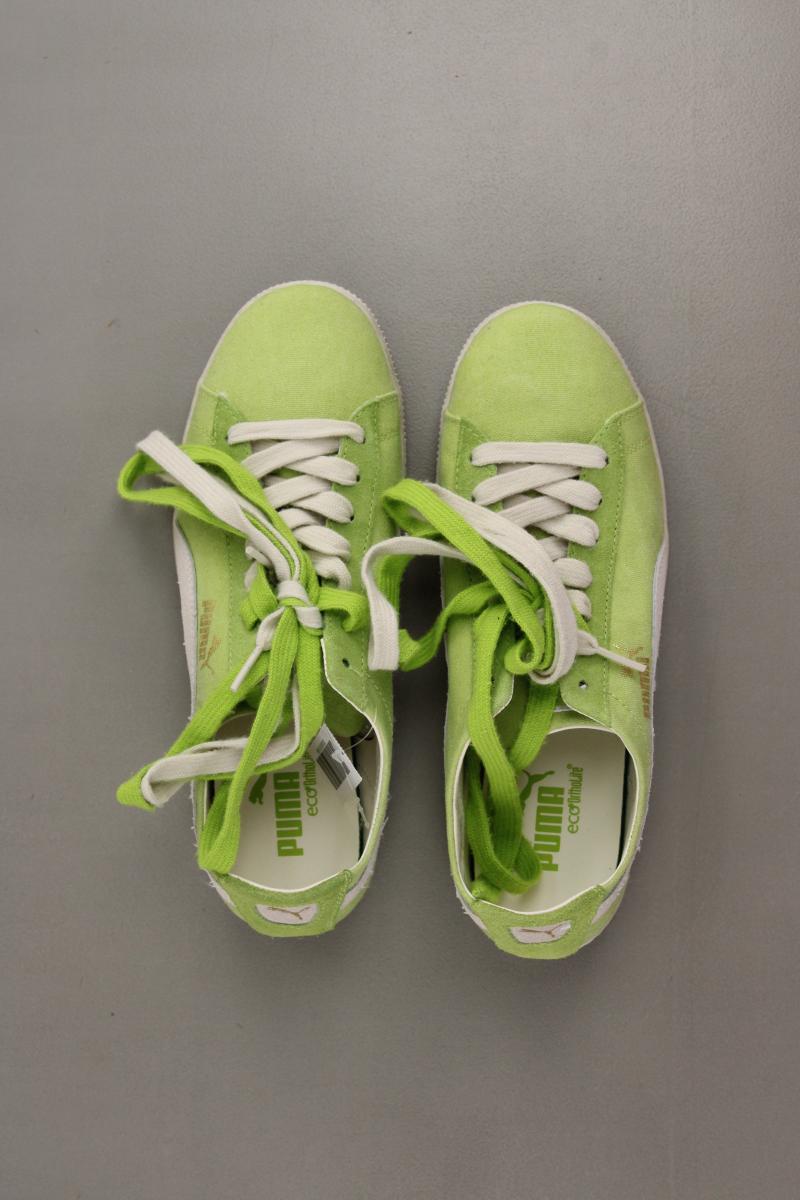 Puma Glyde Canvas Washed Low Sneaker Gr. 38 neuwertig grün aus Leder