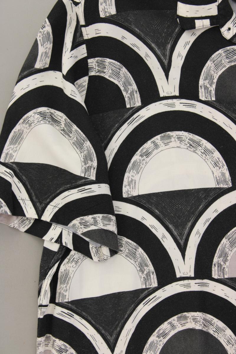 Zara Kurzarmhemd für Herren Gr. XL grau aus Viskose