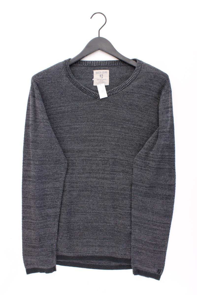 Garcia Jeans Feinstrickpullover für Herren Gr. XL grau aus Baumwolle