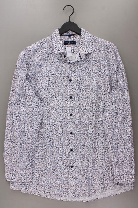 Casa Moda Langarmhemd mit Fahrradmuster für Herren Gr. Hemdgröße 45/46