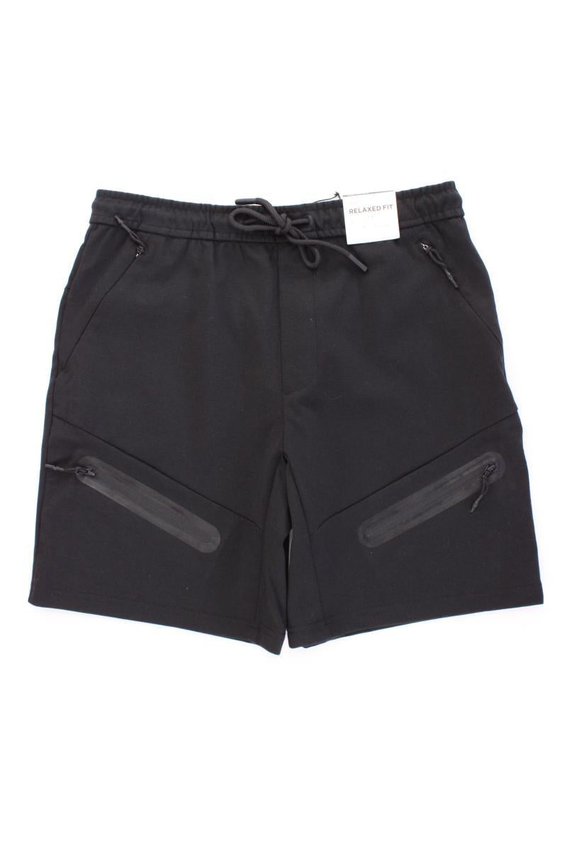 Pull&Bear Shorts für Herren Gr. M neu mit Etikett schwarz aus Polyester