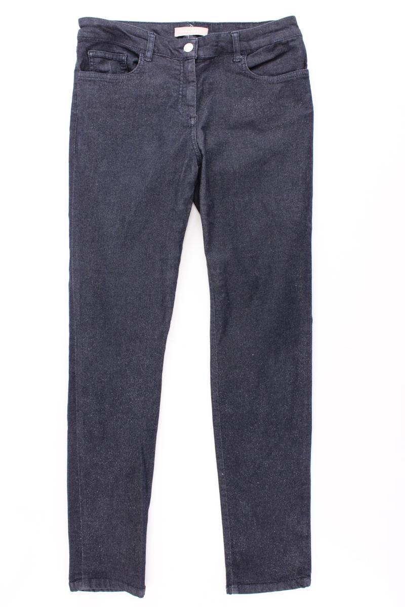 Stefanel Jeans mit Glitzer Gr. W29 blau aus Baumwolle