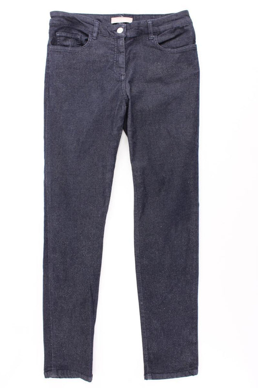 Stefanel Jeans mit Glitzer Gr. W29 blau aus Baumwolle