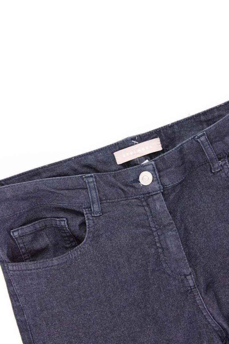 Stefanel Jeans mit Glitzer Gr. W29 blau aus Baumwolle