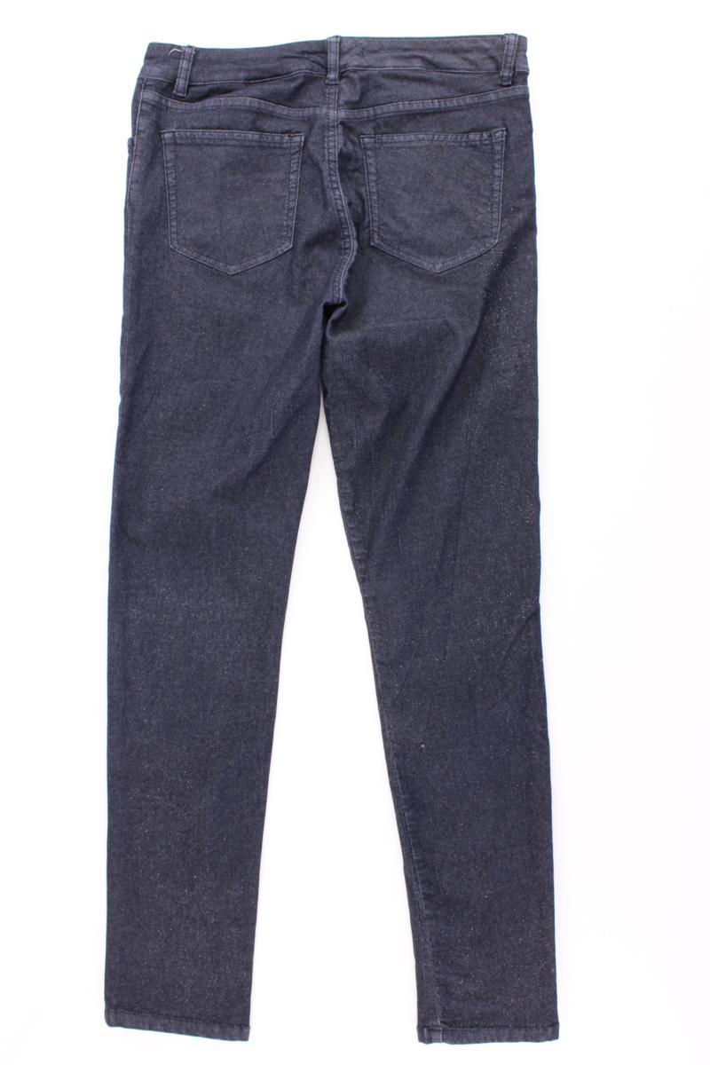 Stefanel Jeans mit Glitzer Gr. W29 blau aus Baumwolle
