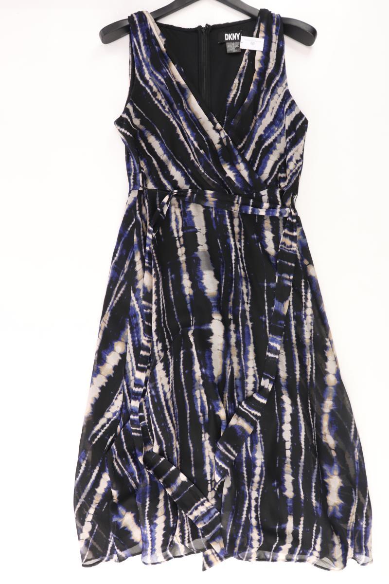 DKNY Midikleid Gr. 40 mit Gürtel Ärmellos blau aus Polyester