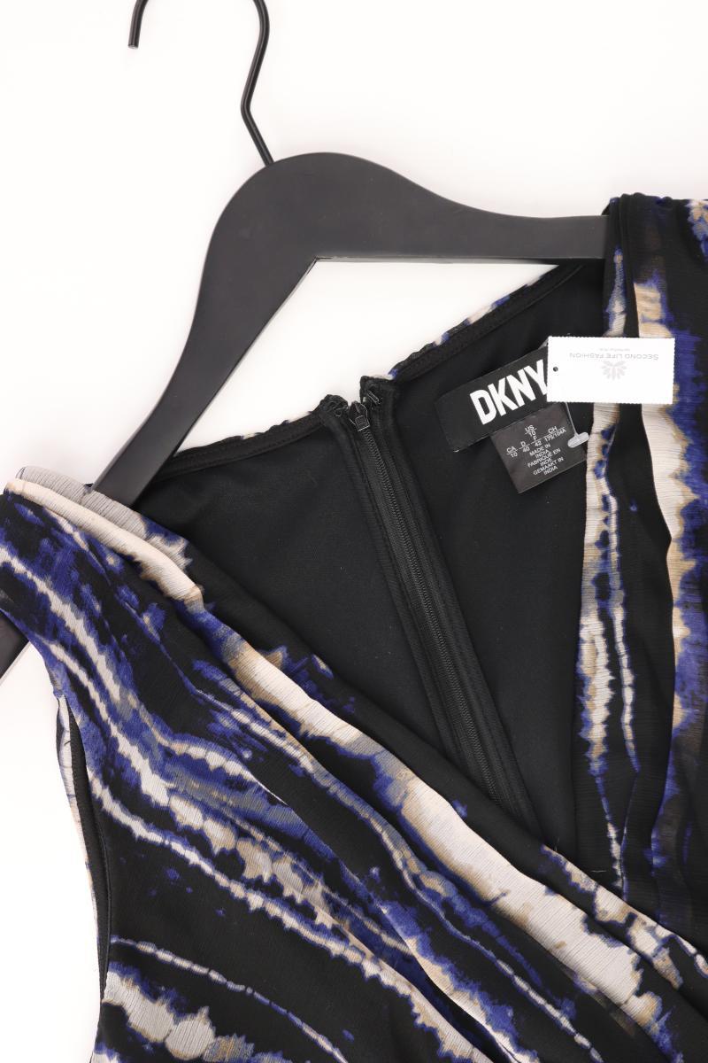 DKNY Midikleid Gr. 40 mit Gürtel Ärmellos blau aus Polyester