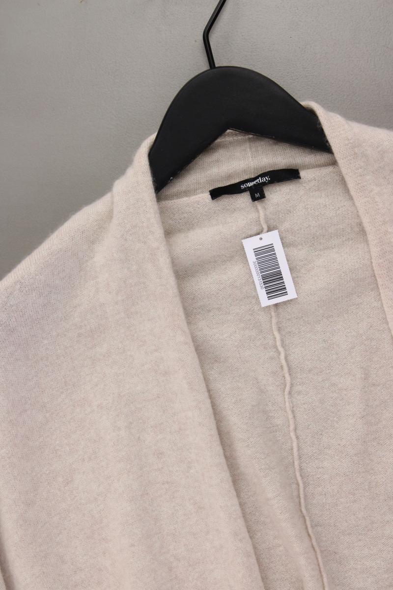 someday. Cardigan aus Wolle und Kaschmir Modell Thiva Gr. M Langarm creme