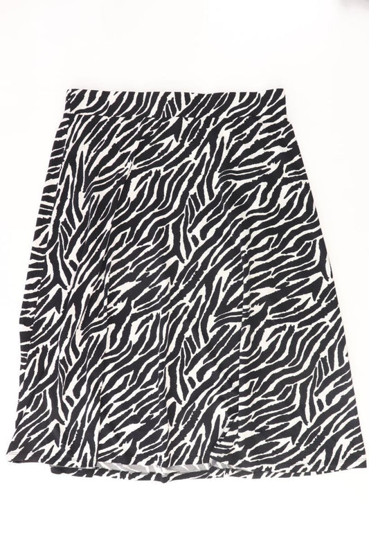 comma, Stretchrock Gr. 42 mit Tierdruck schwarz aus Polyamid