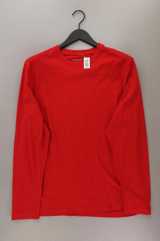 Walbusch Longsleeve-Shirt für Herren Gr. 54 Langarm rot aus Baumwolle